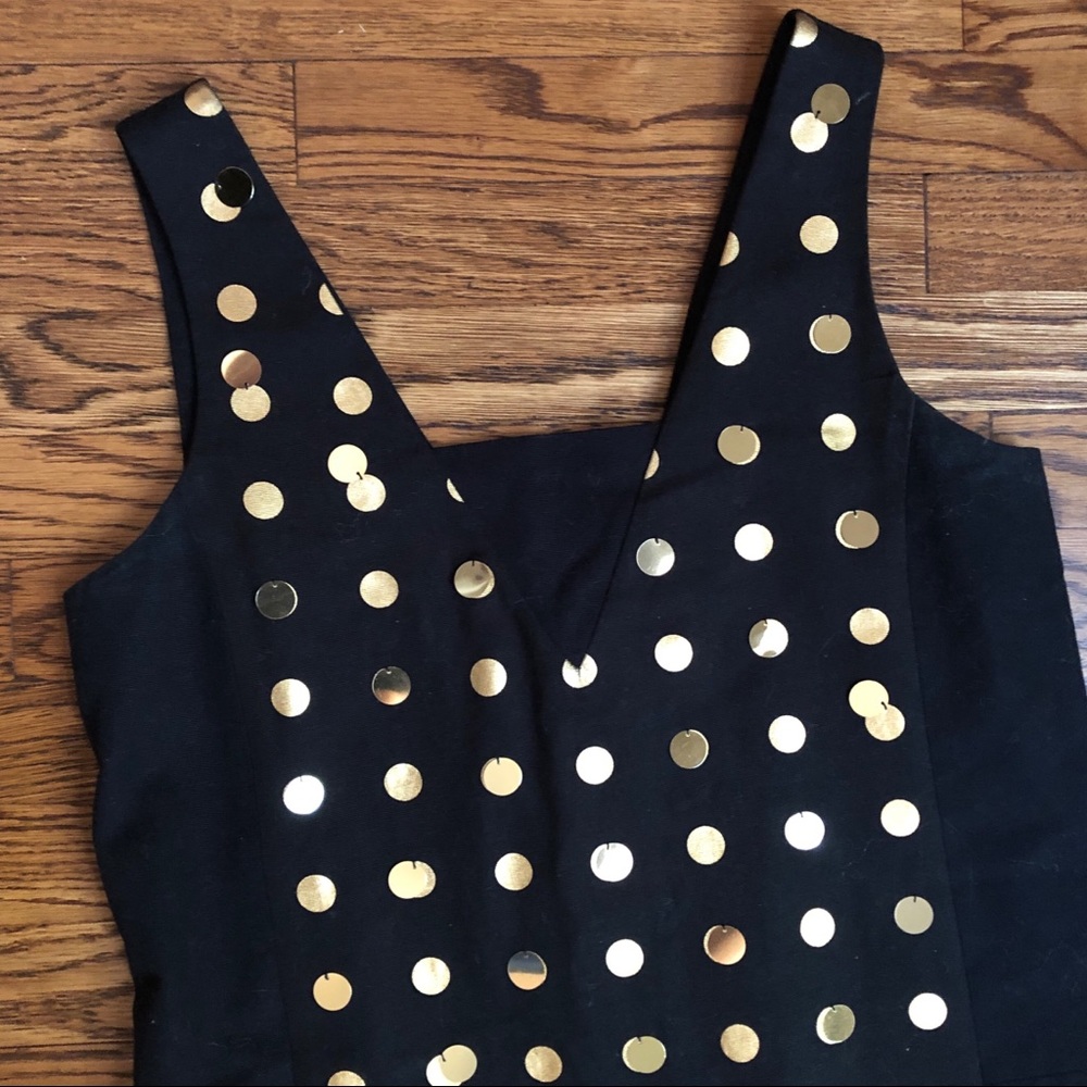 Kate Spade Saturday black dress with gold sequin